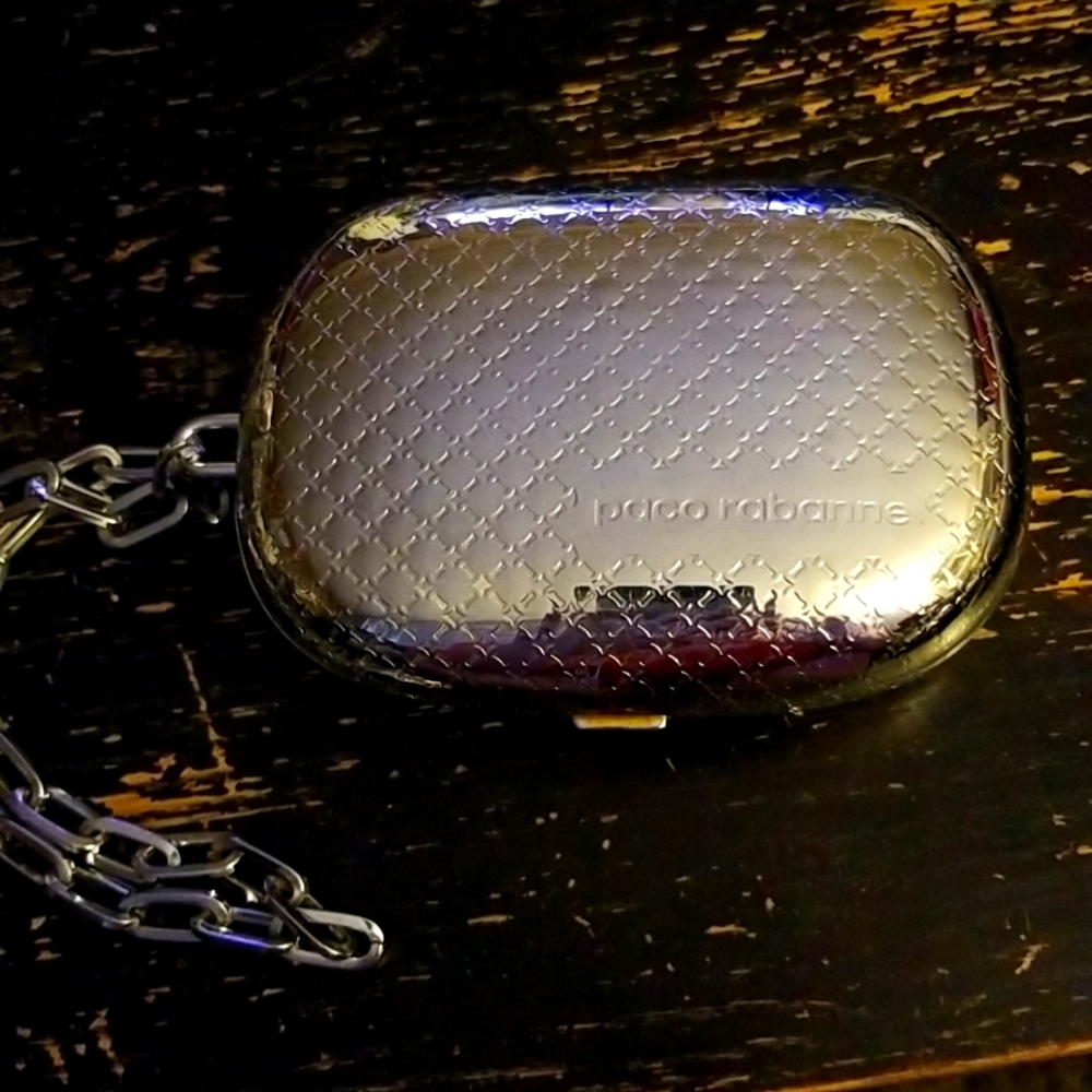 Paco Rabanne Vintage Silver Mini Wristlet, Mint